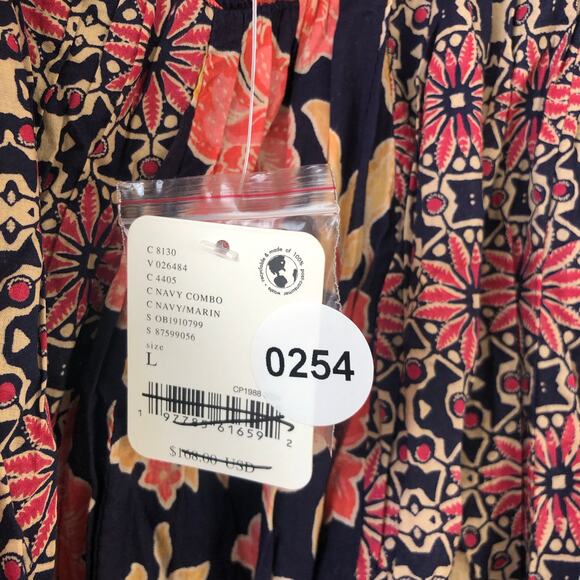 Free People Womens A New Way Maxi Dress Multicolor L NWT - Picture 10 of 11